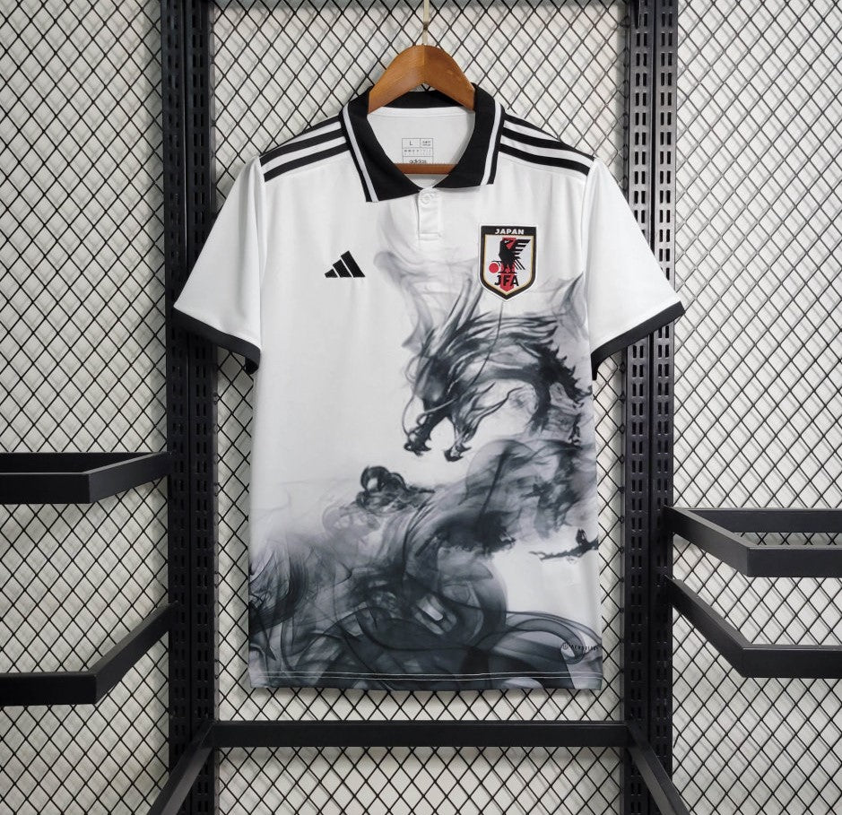 Japan Black & White Dragon Jersey 2024