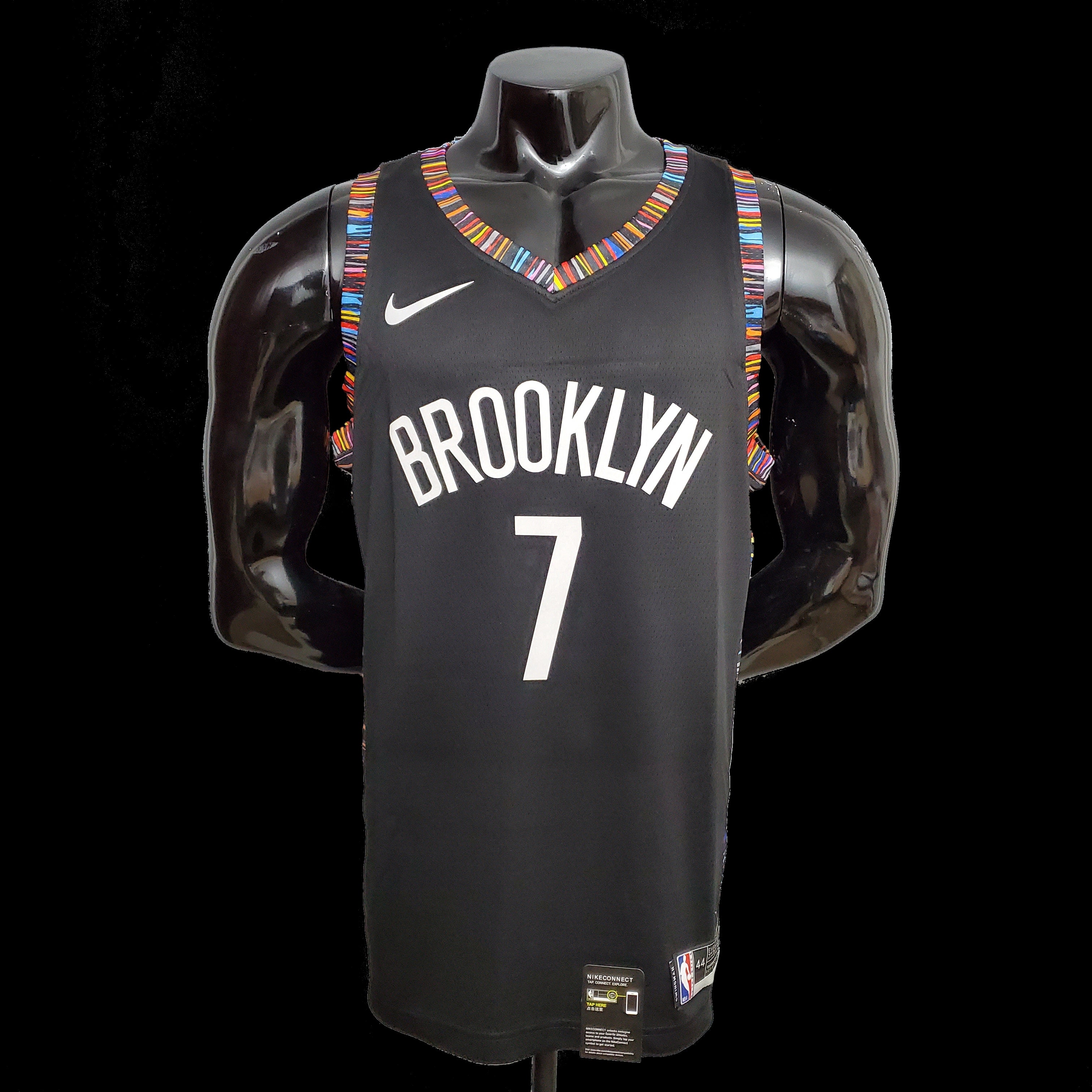 Brooklyn Nets Kevin Durant 7 City Edition Black NBA Jersey –