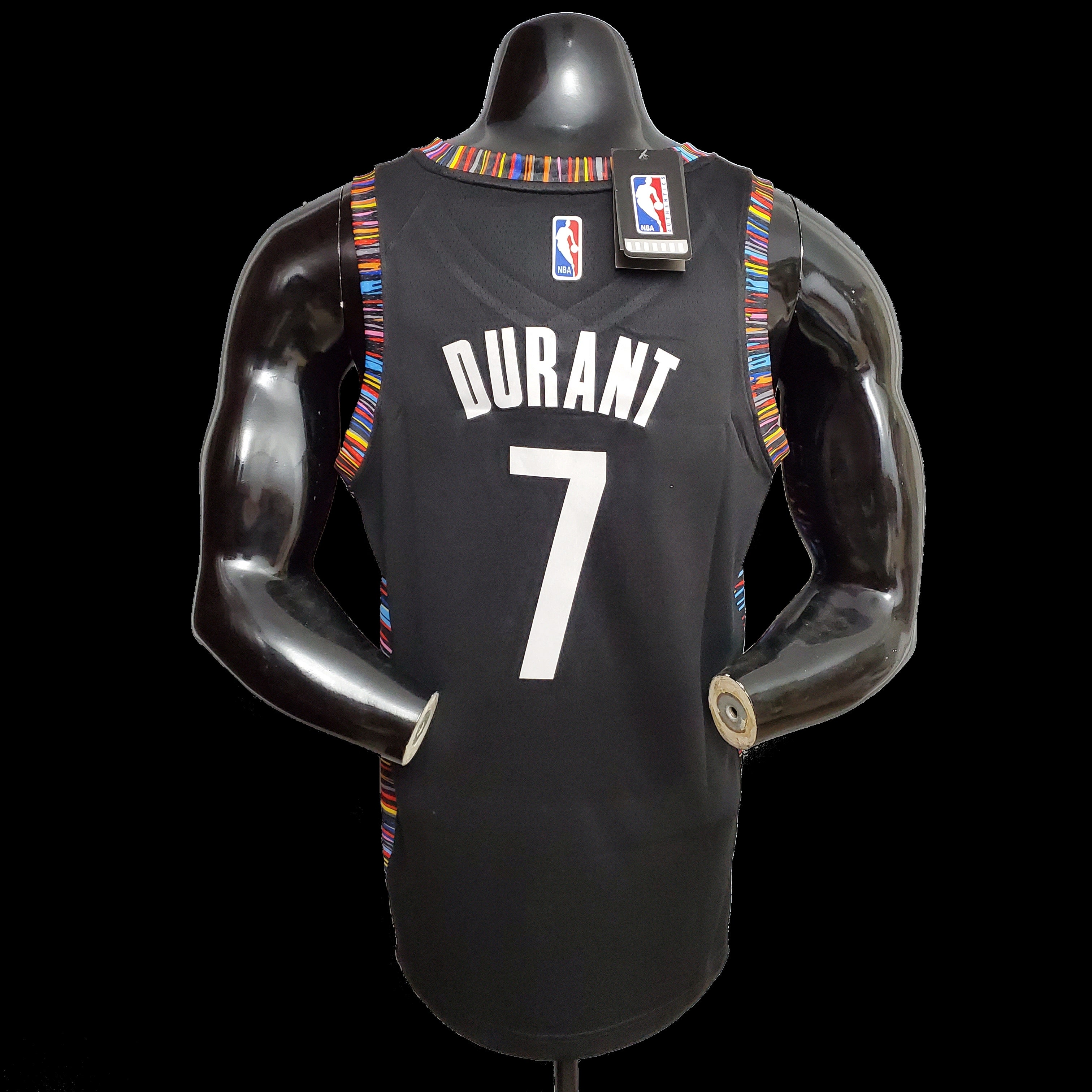 Brooklyn Nets Kevin Durant 7 City Edition Black NBA Jersey