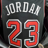 Chicago Bulls Michael Jordan 23 Black NBA Jersey