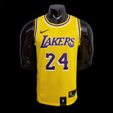 Los Angeles Kobe Bryant 24 Lakers Yellow NBA Jersey