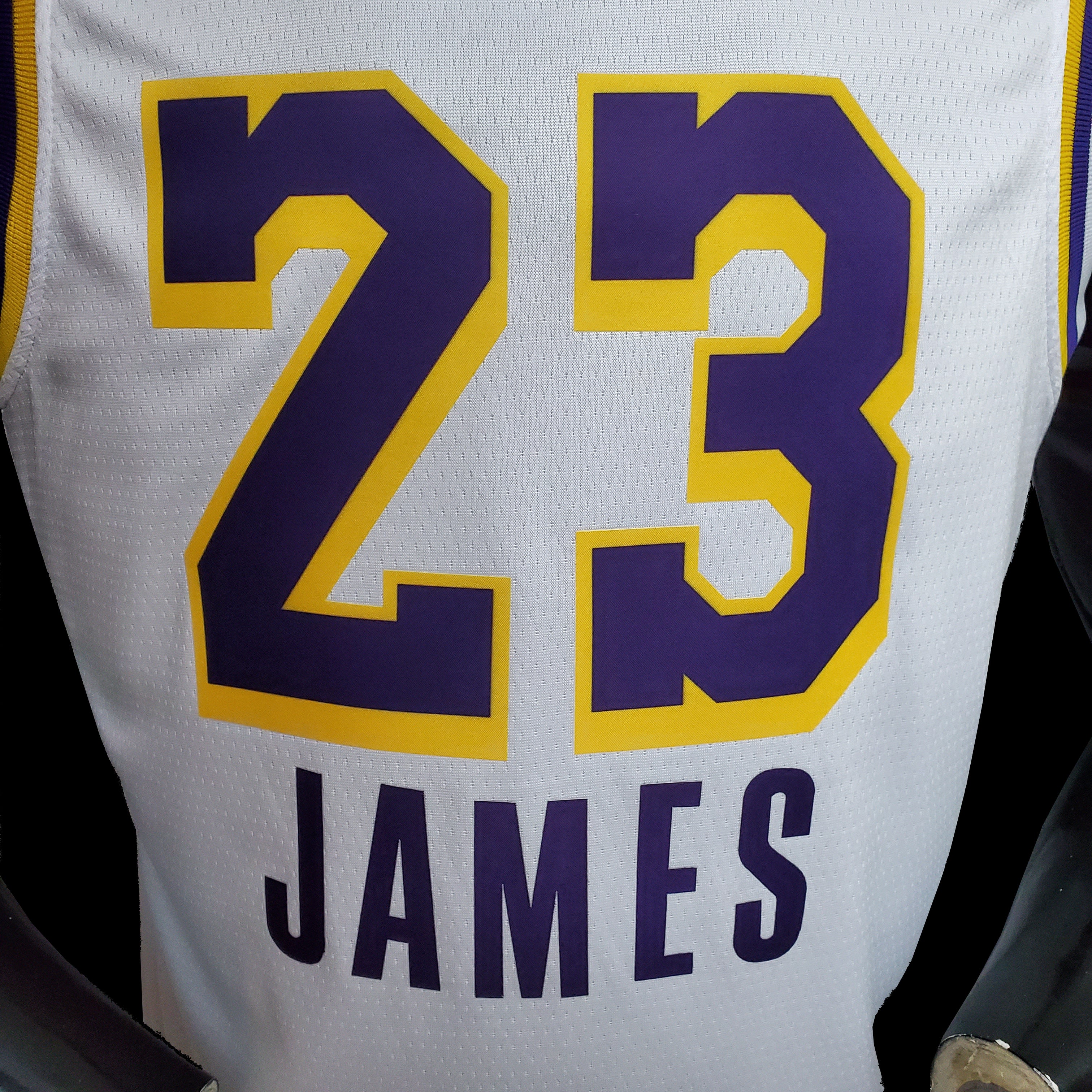 Angeles Lakers Lebron James Customize of Name White Jersey
